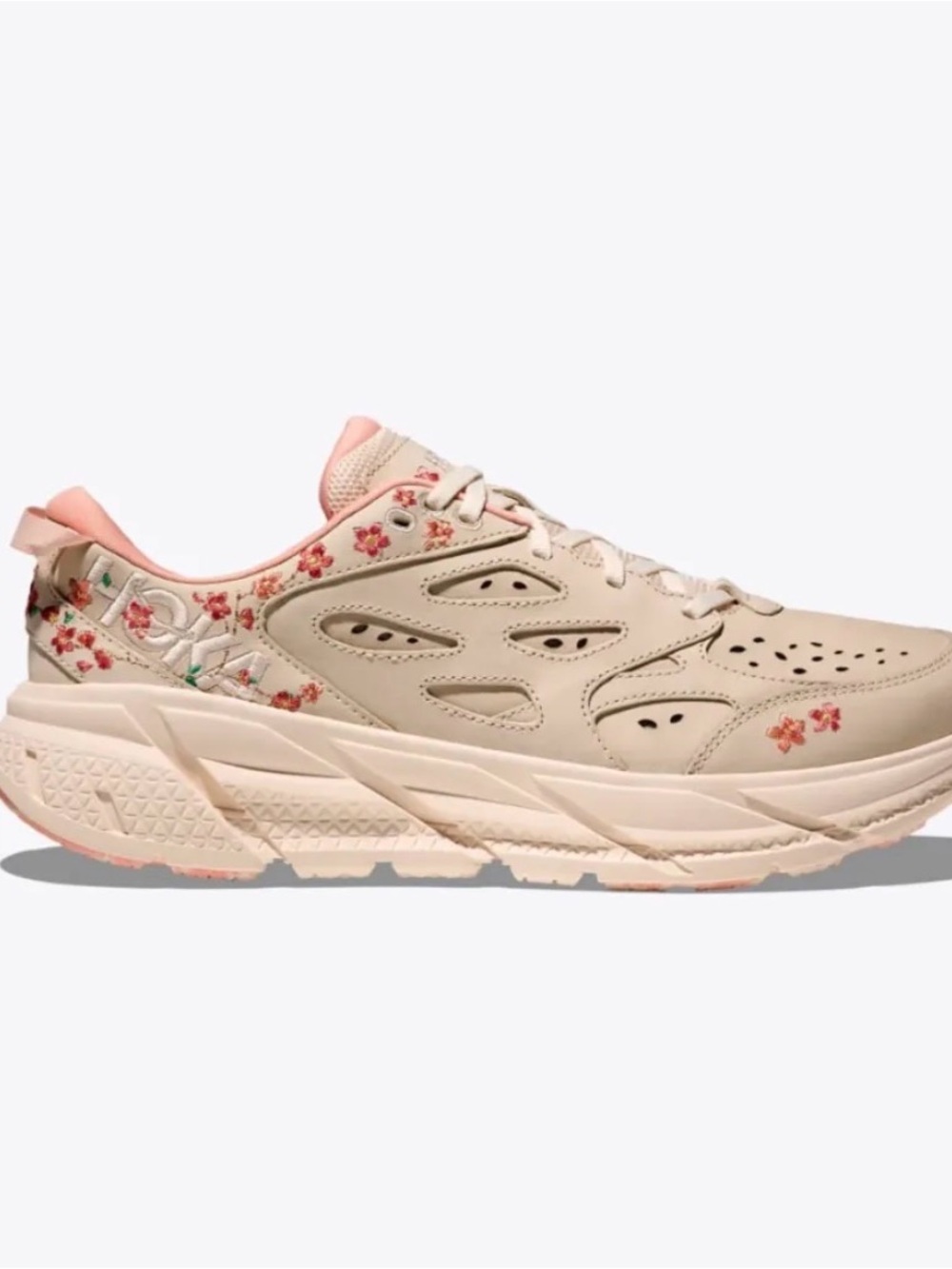 Women’s Hoka Clifton Bloom Floral Low-Top Sneakers
